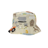 Gorro reversible tipo pescador que protege del sol a lxs pequeñxs