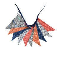 Guirnalda decorativa de tela de biciletas