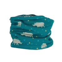 cuello polar para niños de rinocerontes verde