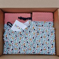 Pack Regalo Bebé Blue Triangles