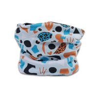 Cuello polar de estampado divertido azul