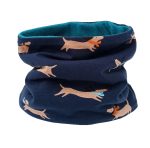 Cuello polar perros en azul