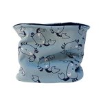 Cuello polar azul de cangrejos