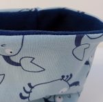 Cuello polar azul de cangrejos