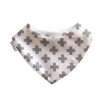 Babero absorbente gris y blanco