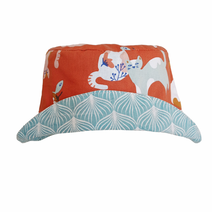 Gorro reversible de gatos